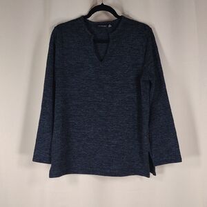 Counterparts Blouse Women’s Medium Charcoal Knit Stretch Spandex Casual Top